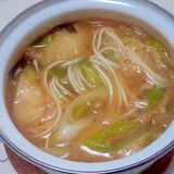 味噌風味の納豆キムチ煮麺＋＋